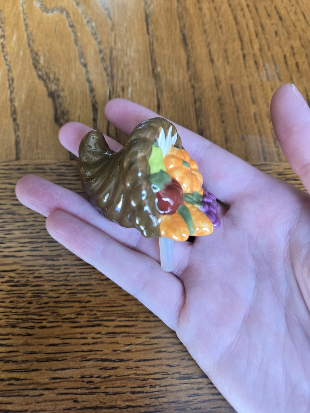 Nora Fleming Autumn's Bounty cornacopia mini A162